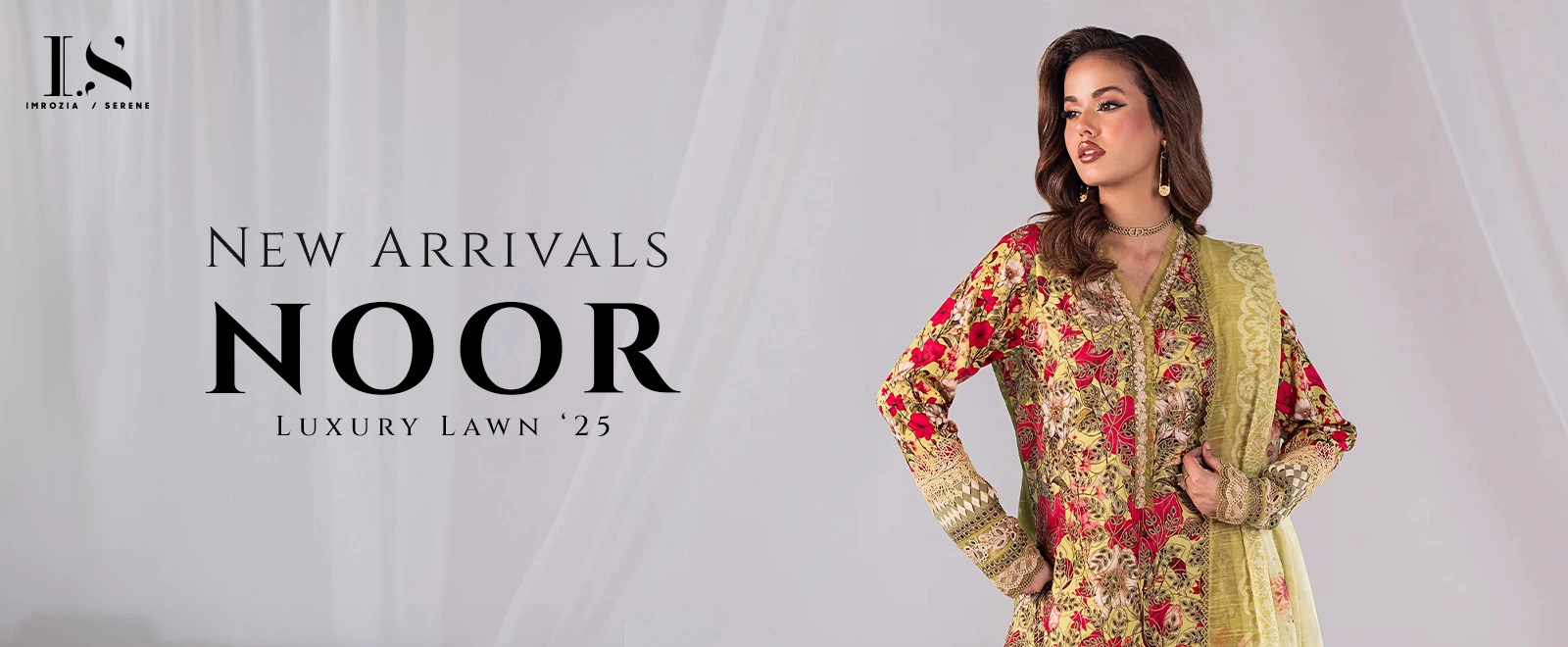 New Arrivals Noor Luxury Lawn 2025