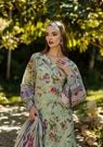 Elaf Floreale 'Mint Green' Unstitched Lawn | Print Chikankari Collocation '25 | 3-Piece Set - Image 5