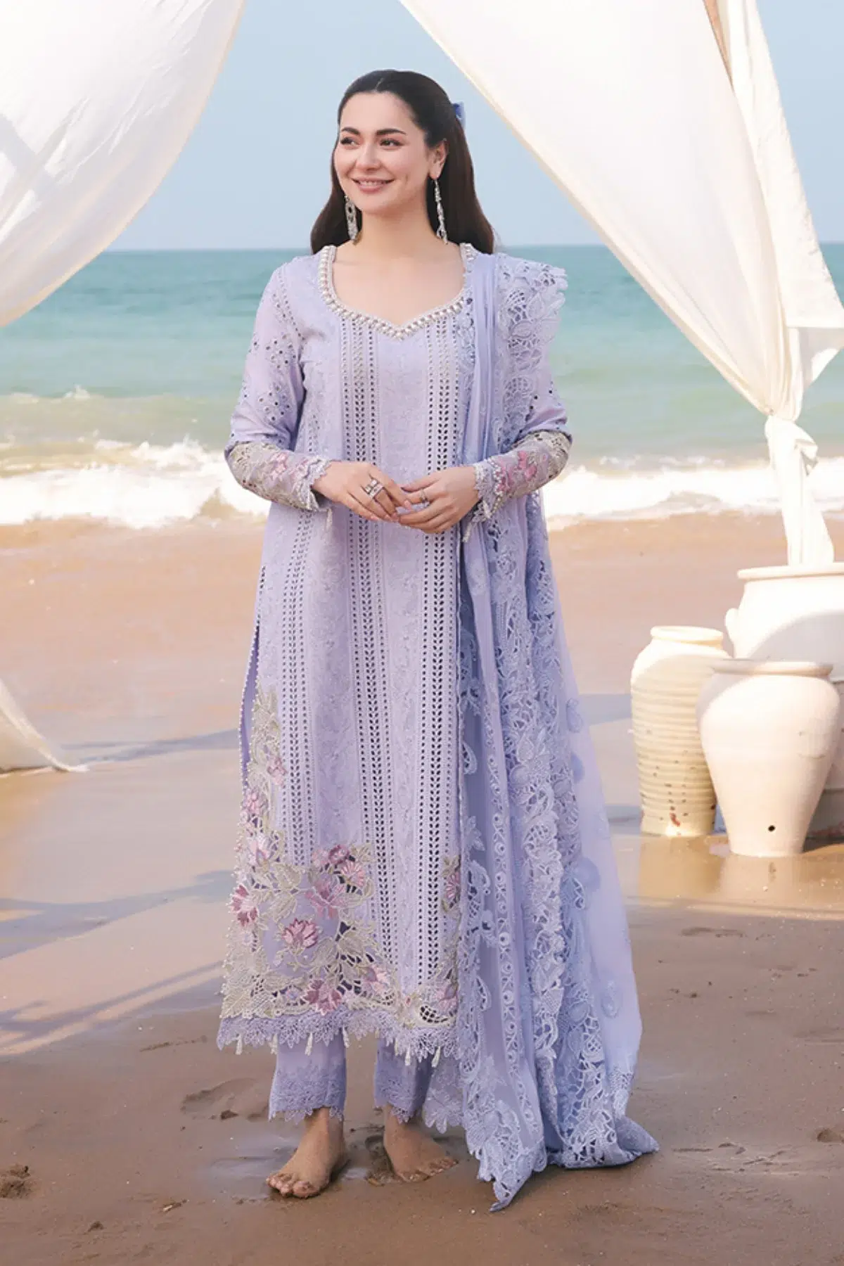 Imrozia Serene | Hania Collection '25 | Lawn | Light-Purple | Stitched | 3pc