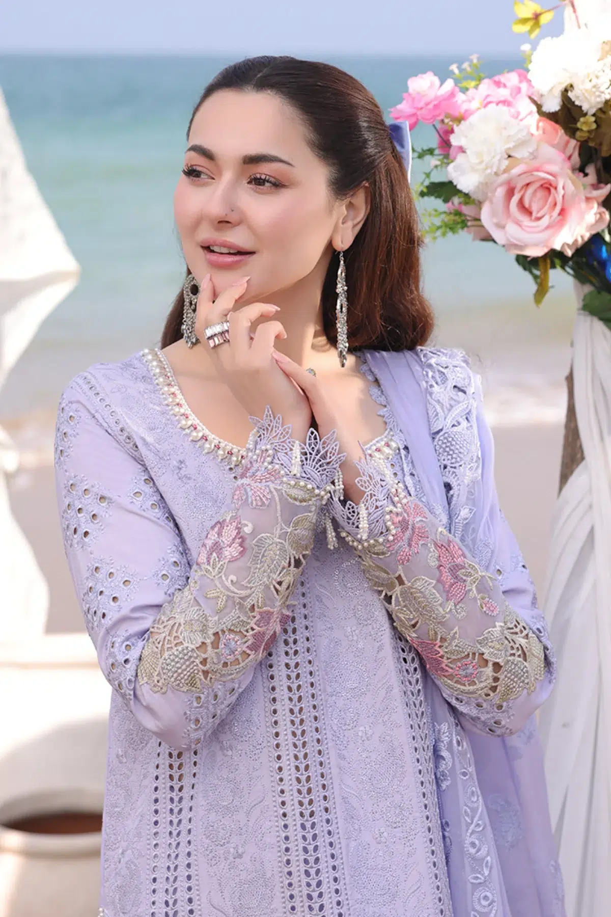 Imrozia Serene | Hania Collection '25 | Lawn | Light-Purple | Stitched | 3pc - Image 4