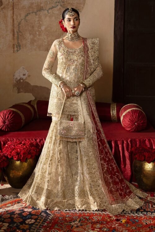 Imrozia Pemaan Jashn Bridal Edit '25 - White Dress | Chiffon Fabric | 3Pc
