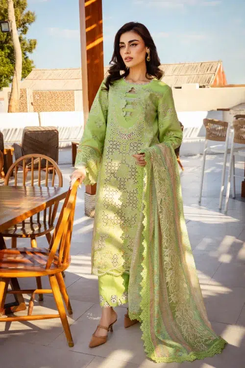 Rang Rasiya 'Elaheh-03 ' Premium Summer '25 Unstitched Lawn | Festive wear | 3 Pc Set.