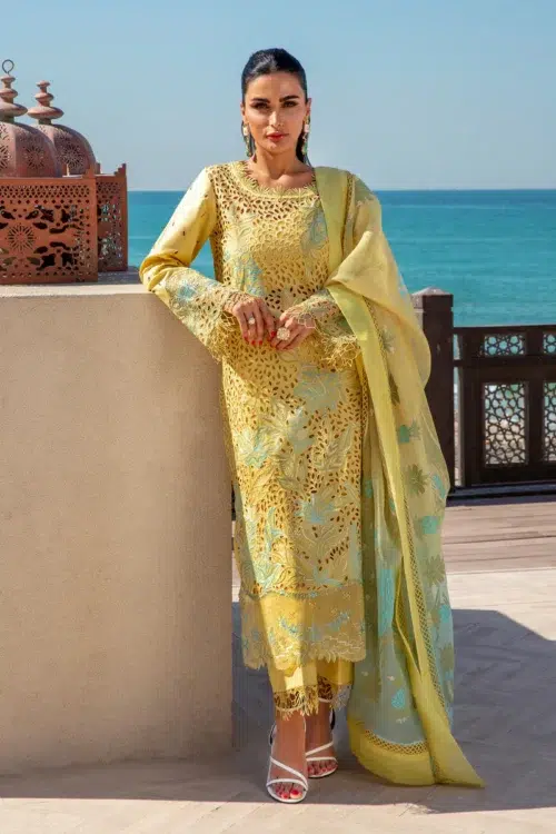 Rang Rasiya 'Minal-05' Unstitched Lawn Premium Summer '25 Festive Formal Dress | 3-Piece Suit.