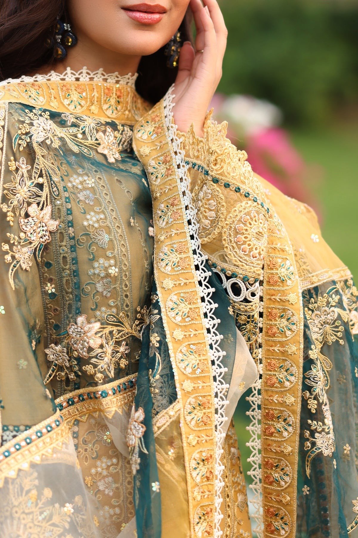 Imrozia 'Mustard' Serene Hayam Luxury Lawn '25| Shakira | Stitched 3 pc - Image 3