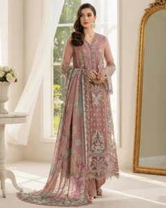Adan's Libas | Ronak-e-Mehal'2 "Pink" D05 Semi-Stitched Wedding Collection | 3 Pcs