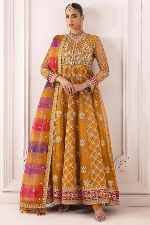 Adan's Libas | Perfume Festive Stitched "Orange" Stitched Wedding Dresses | 3pc set