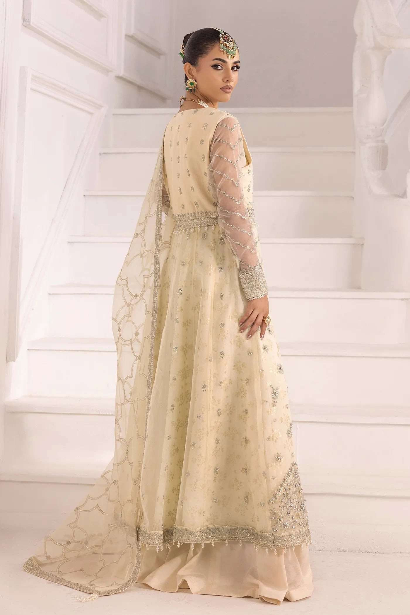 Adan's Libas | Perfume Festive Stitched "White" Stitched Wedding Dresses | 3pc set - Image 2