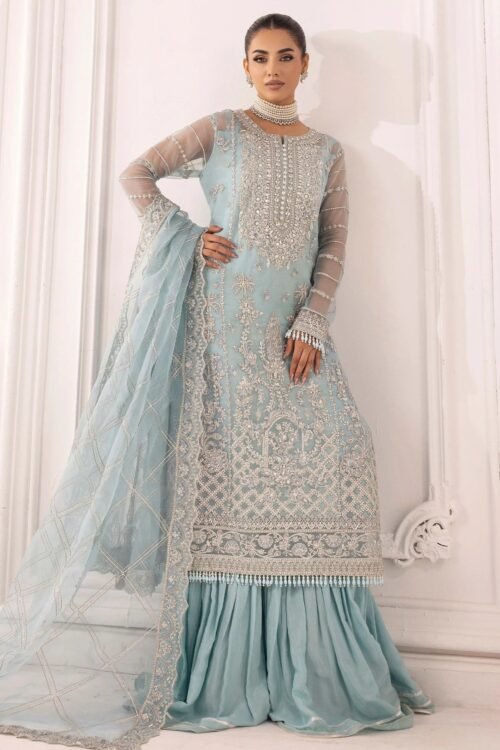 Adan's Libas | Perfume Festive Stitched "Blue" Stitched Wedding Dresses | 3pc set