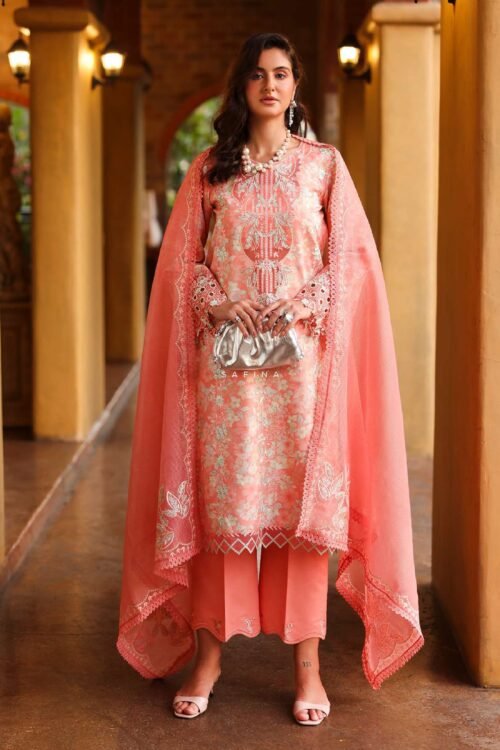 Rang Rasiya | Florence Summer 26' Unstitched Lawn Formal Festive Wear "Pink" D11 | 3Pcs.