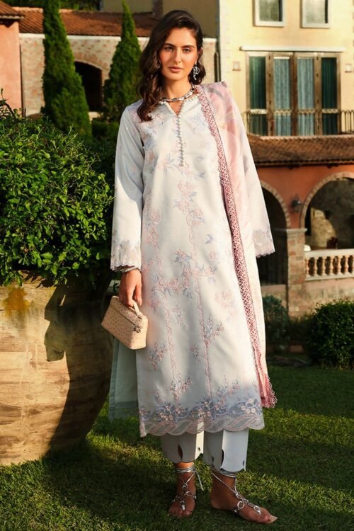 Rang Rasiya | Florence Summer 26' Unstitched Lawn Formal Festive Wear "Pink" D04 | 3Pcs.