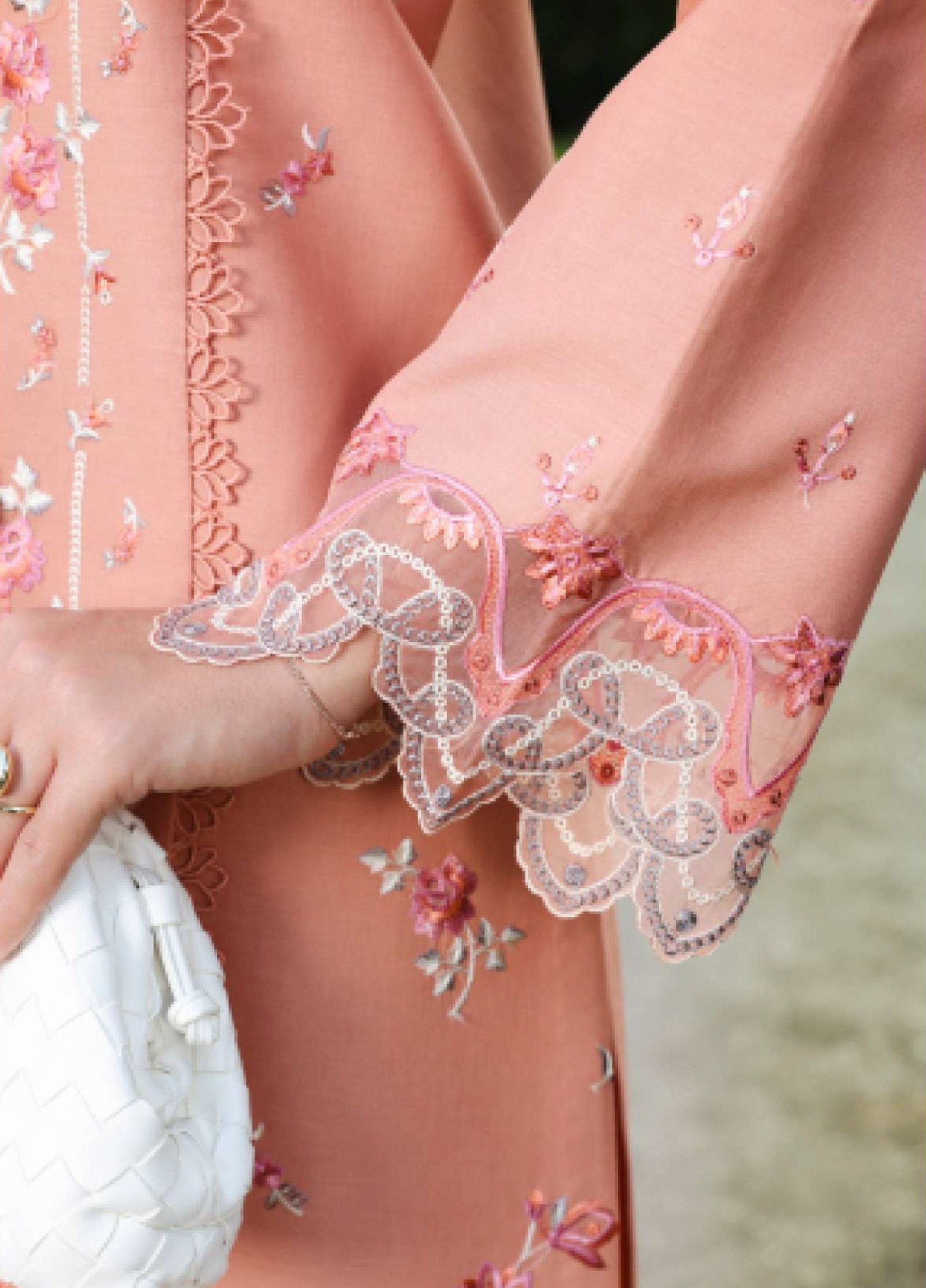 Rang Rasiya | Florence Summer 26' Unstitched Lawn Formal Festive Wear "Pink" D07 | 3Pcs. - Image 3