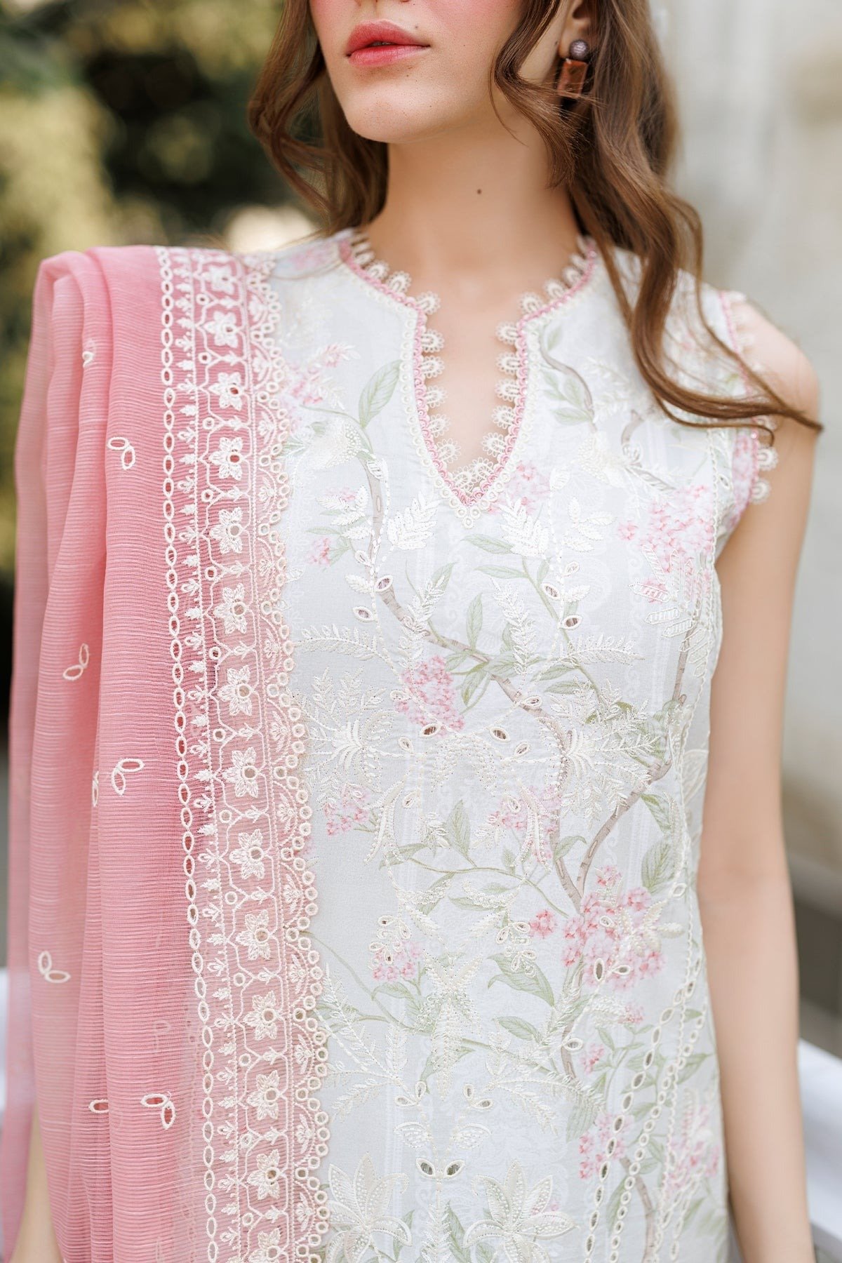 Ayzel | Summer Together Lawn vol-3 26 Unstitched "Pink" D2 Festive Wear| 3pc - Image 3