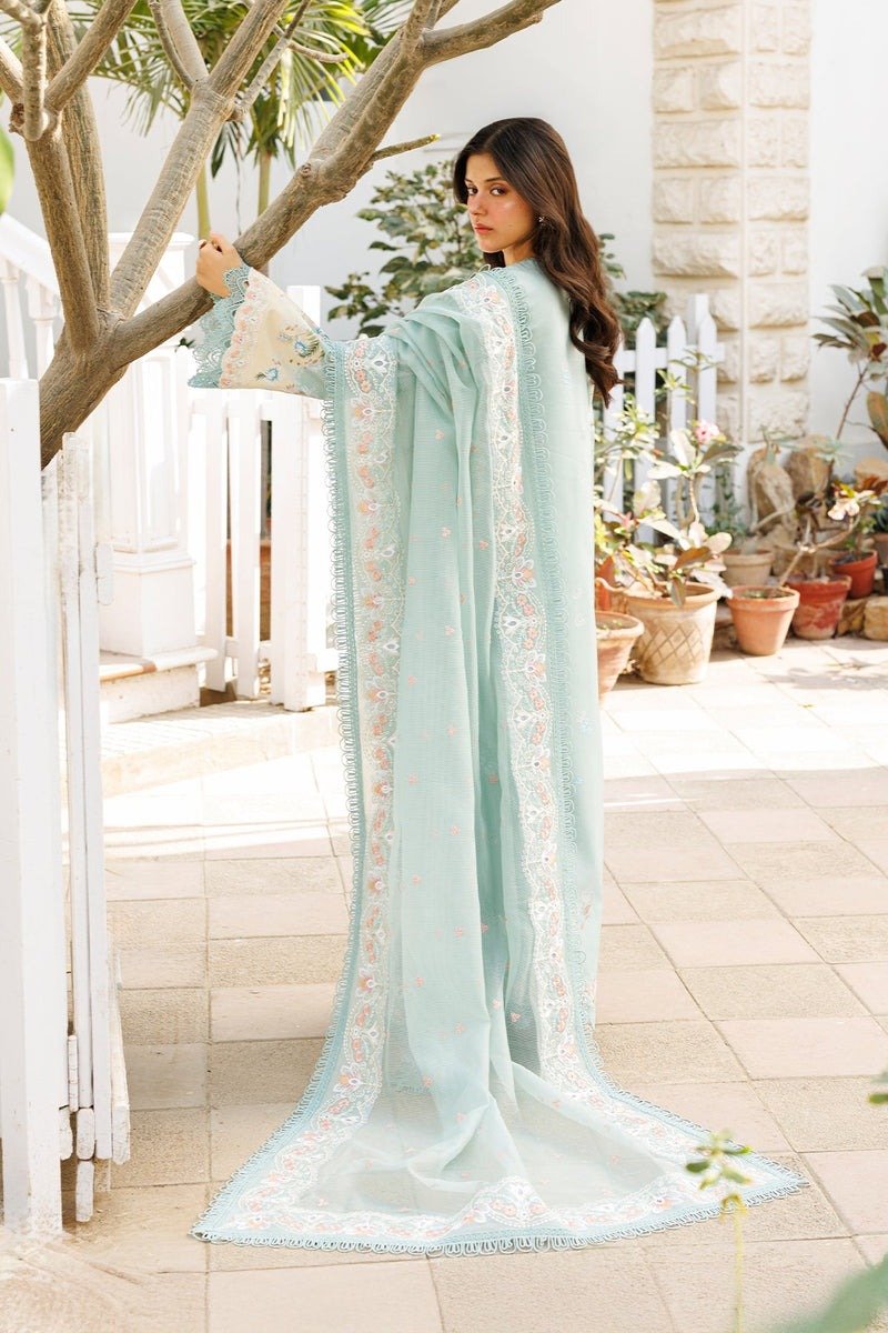 Ayzel | Summer Together Lawn vol-3 26 Unstitched "Blue" D3 Festive Wear| 3pc - Image 2