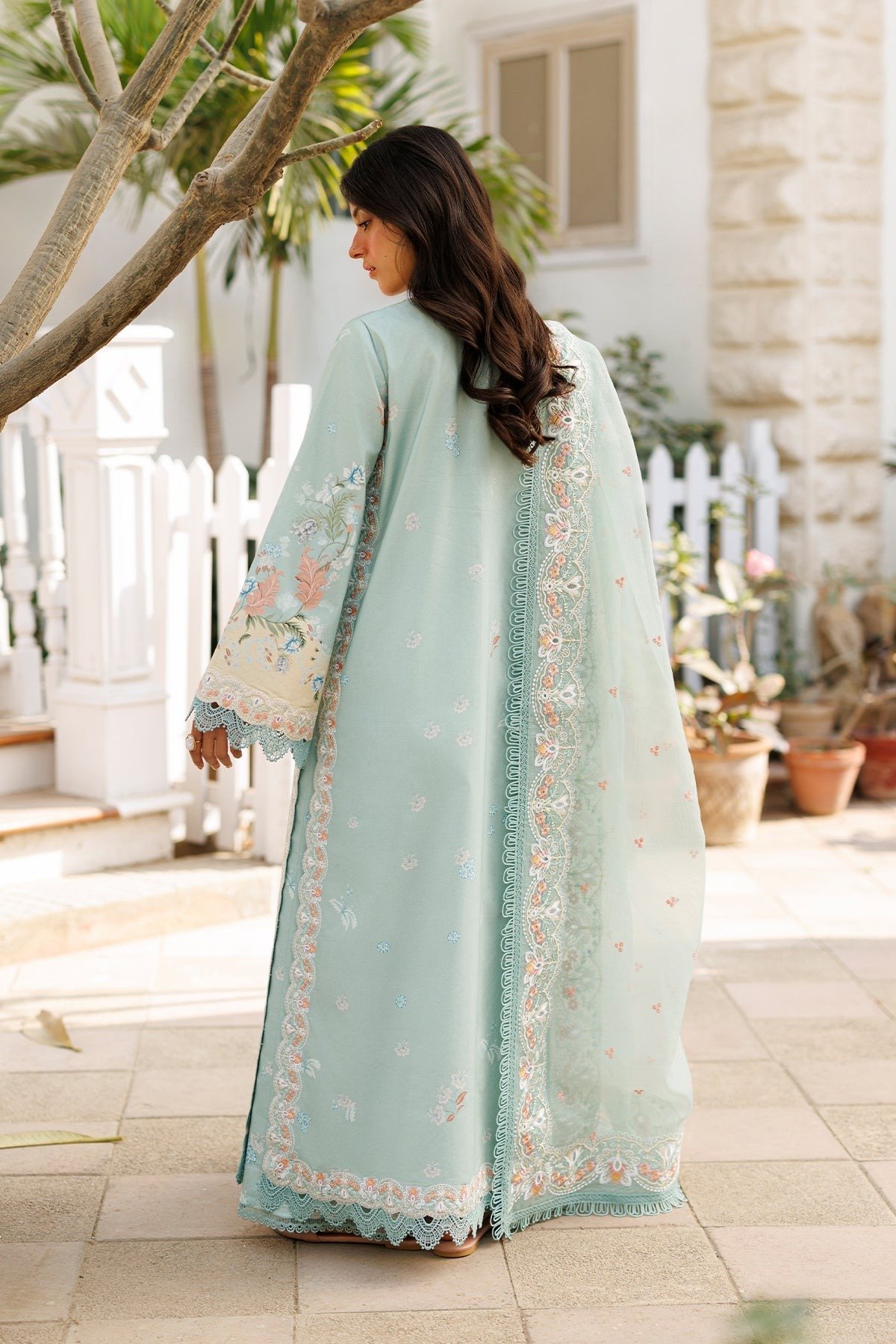 Ayzel | Summer Together Lawn vol-3 26 Unstitched "Blue" D3 Festive Wear| 3pc - Image 3