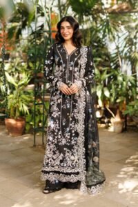 Ayzel | Summer Together Lawn vol-3 26 Unstitched "Black" D6 Festive Wear| 3pc