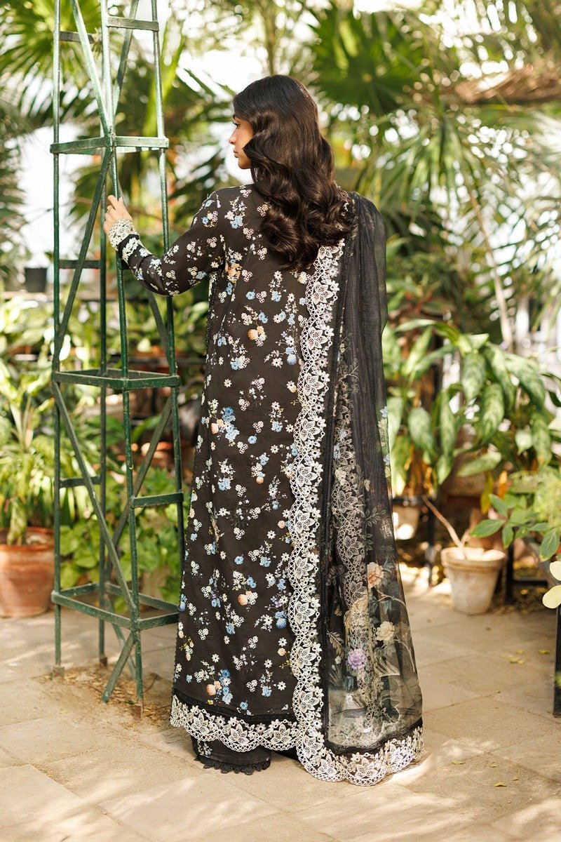 Ayzel | Summer Together Lawn vol-3 26 Unstitched "Black" D6 Festive Wear| 3pc - Image 2