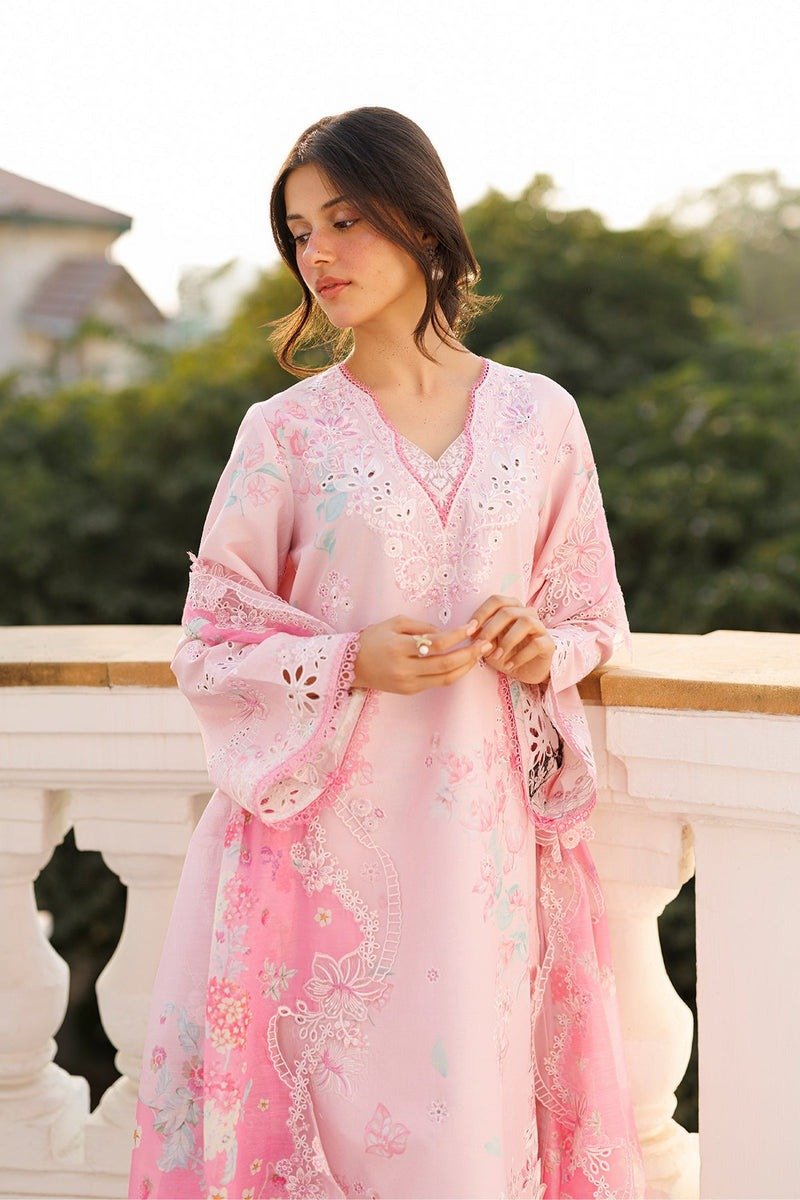 Ayzel | Summer Together Lawn vol-3 26 Unstitched "Pink" D7 Festive Wear| 3pc - Image 2