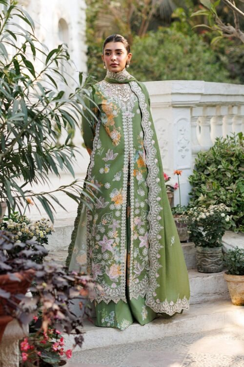 Ayzel | Summer Together Lawn vol-3 26 Unstitched "Green" D8 Festive Wear| 3pc