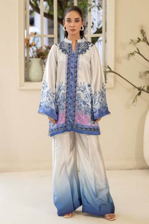 Adan's Libas Noor Silk'25 "Off White" Stitched Co'ord Set-Formal Festive Wear | 2 Pc