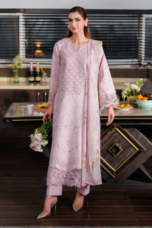 Neeshay | Symphony Luxe Lawn Unstitched "Purple" Formal Festive Wear | 3pc