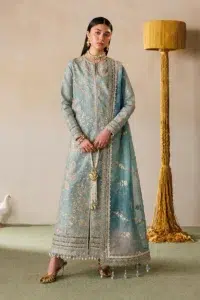 Baroque | Eid Lawn 2026 EL26 D01 Unstitched Formal Festive Wear "Blue" | 3pcs.