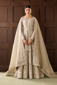 Baroque | Eid Lawn 2026 EL26 D03 Unstitched Formal Festive Wear "White" | 3pcs.