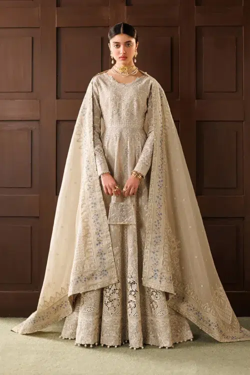 Baroque | Eid Lawn 2026 EL26 D03 Unstitched Formal Festive Wear "White" | 3pcs.