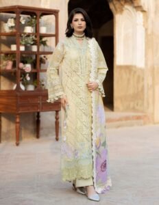 Adan’s Libas | Tradition Vol-2 Chikankari stitched Lawn 26 Formal Festive Wear "Green" D06 | 3pcs.