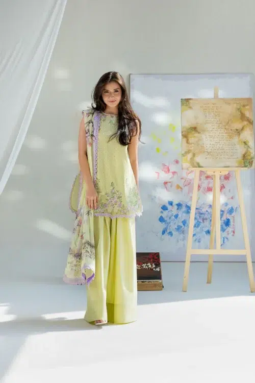 Sobia Nazir Vital Unstitched Collection 26 Lawn Formal Festive Wear "Green" V-11A | 3Pcs.