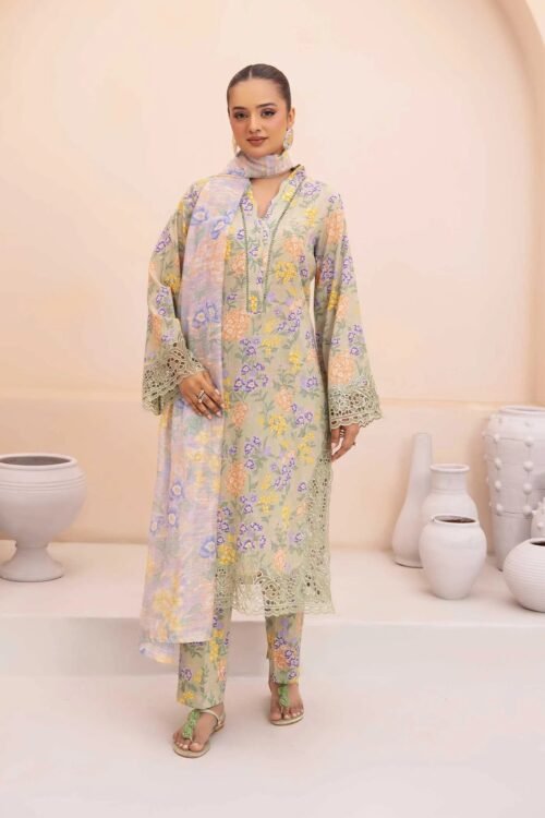 Adan's Libas | Aaira Eid Edit Lawn Stitched "Yellow" Daily Casual Wear | d10-3pc