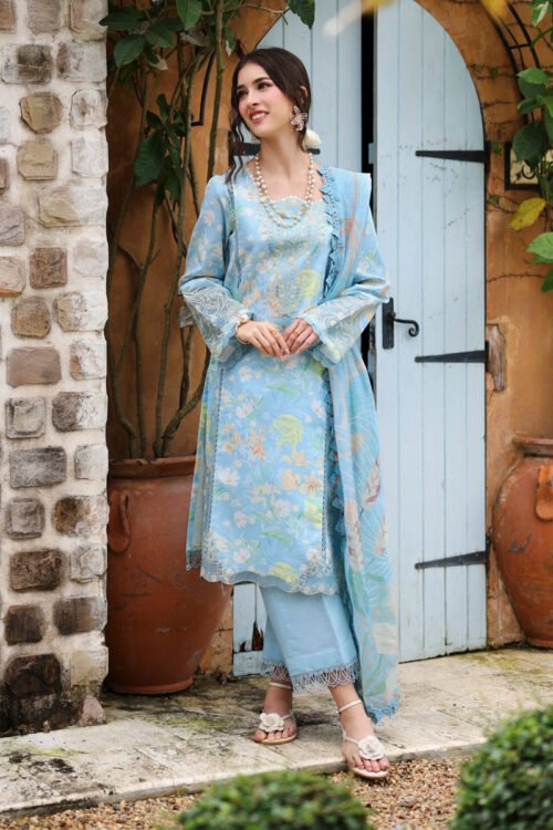 Rang Rasiya | Lifestyle Summer Lawn'26 D07-Stitched "Blue" Formal Festive Wear | 3pc