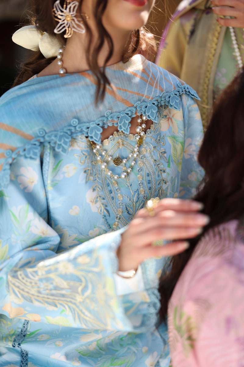Rang Rasiya | Lifestyle Summer Lawn'26 D07-Stitched "Blue" Formal Festive Wear | 3pc - Image 4