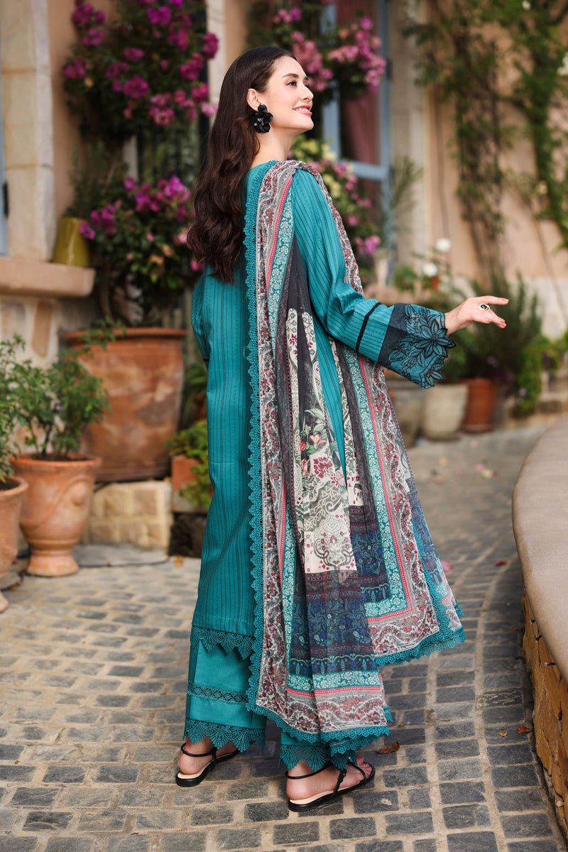 Rang Rasiya | Lifestyle Summer Lawn'26 D08-Stitched "Blue" Formal Festive Wear | 3pc - Image 2