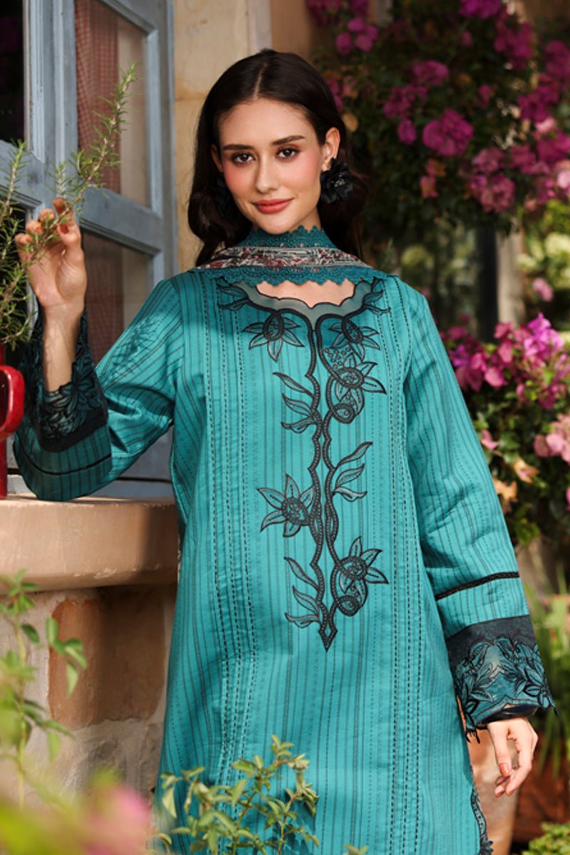 Rang Rasiya | Lifestyle Summer Lawn'26 D08-Stitched "Blue" Formal Festive Wear | 3pc - Image 3