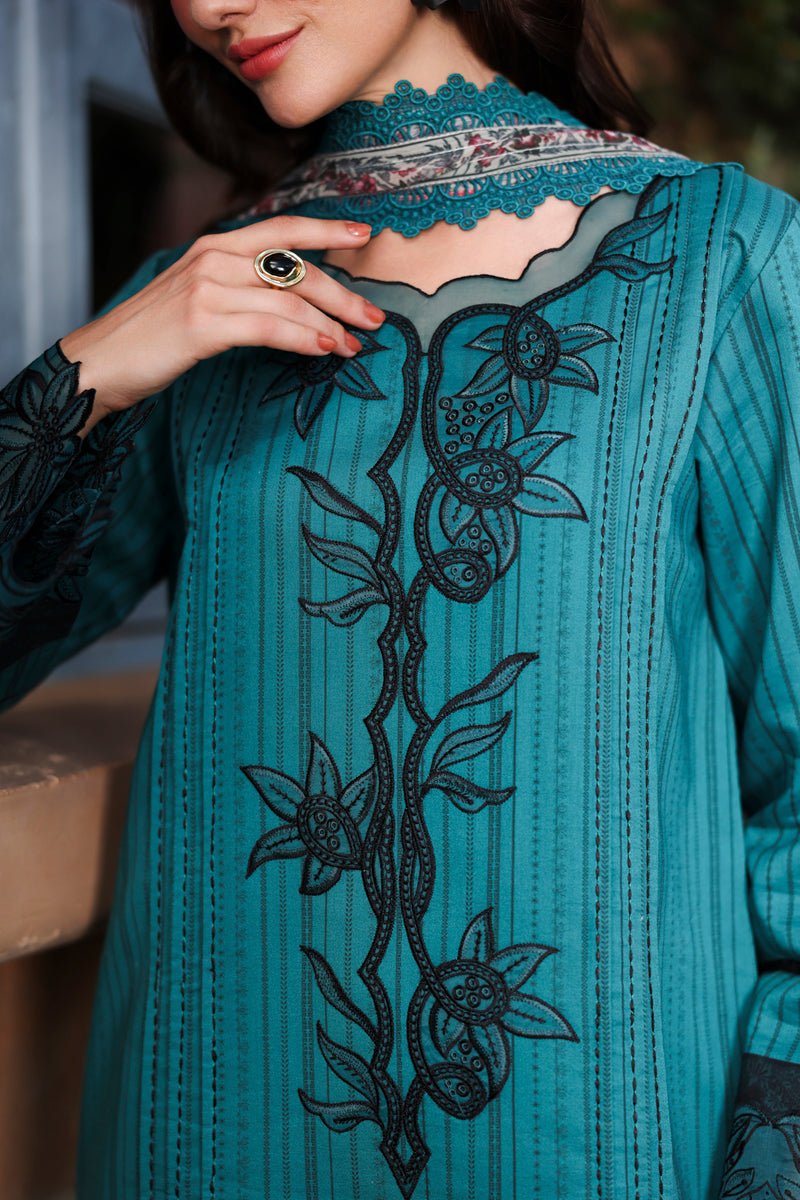 Rang Rasiya | Lifestyle Summer Lawn'26 D08-Stitched "Blue" Formal Festive Wear | 3pc - Image 4