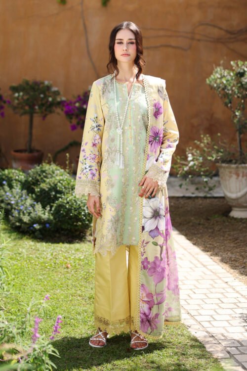 Rang Rasiya | Lifestyle Summer Lawn'26 D11-Stitched "Yellow" Formal Festive Wear | 3pc