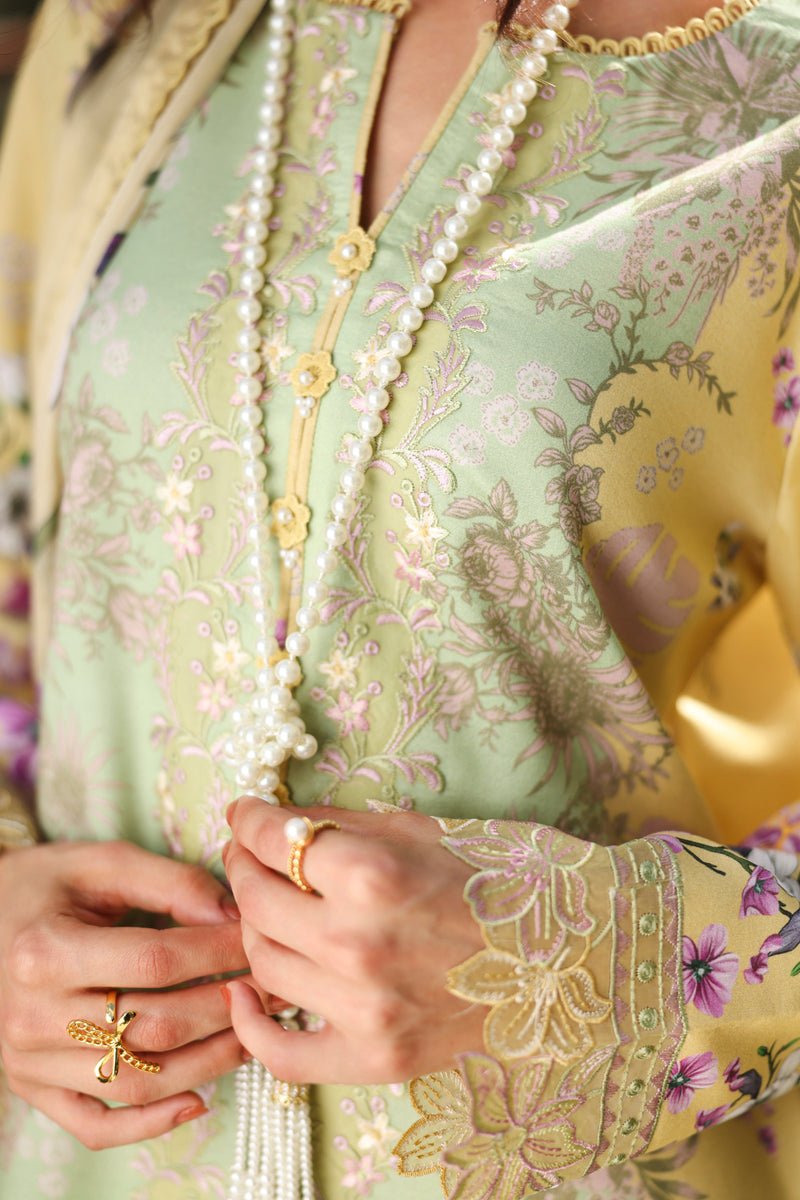 Rang Rasiya | Lifestyle Summer Lawn'26 D11-Stitched "Yellow" Formal Festive Wear | 3pc - Image 3