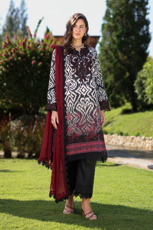 Rang Rasiya | Lifestyle Summer Lawn'26 D12-Stitched "Black" Formal Festive Wear | 3pc