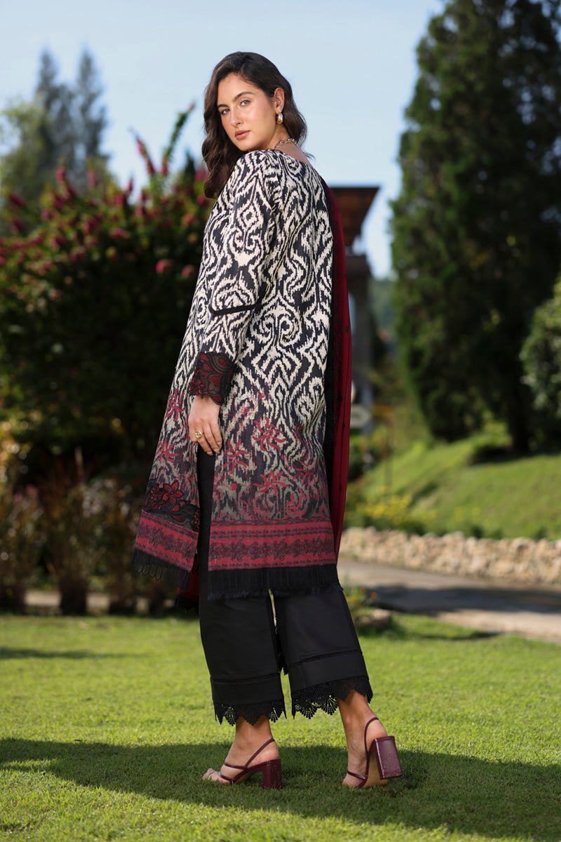 Rang Rasiya | Lifestyle Summer Lawn'26 D12-Stitched "Black" Formal Festive Wear | 3pc - Image 2