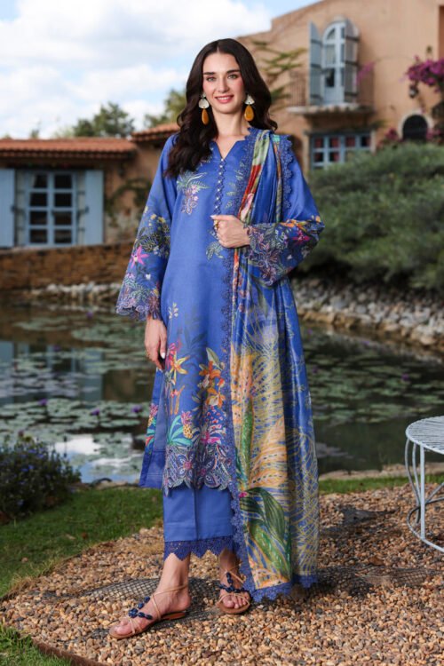 Rang Rasiya | Lifestyle Summer Lawn'26 D15-Stitched "Blue" Formal Festive Wear | 3pc