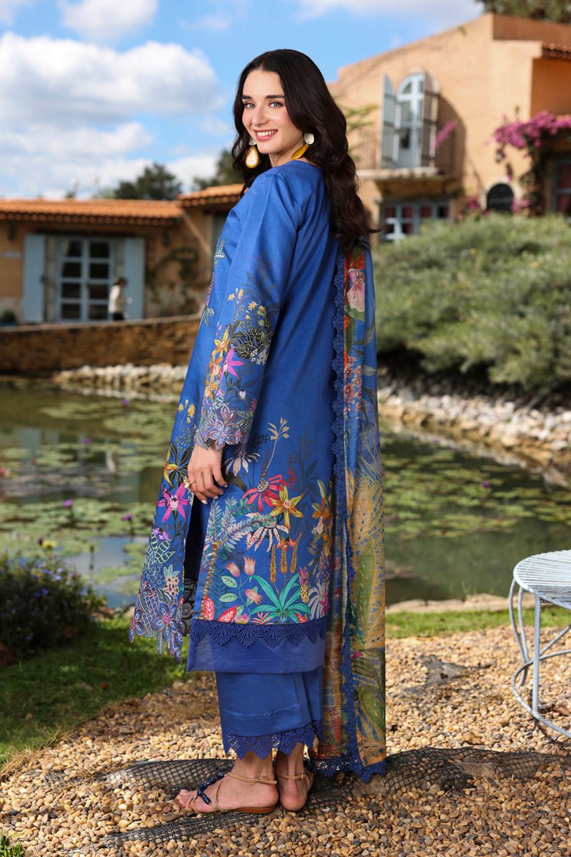 Rang Rasiya | Lifestyle Summer Lawn'26 D15-Stitched "Blue" Formal Festive Wear | 3pc - Image 2