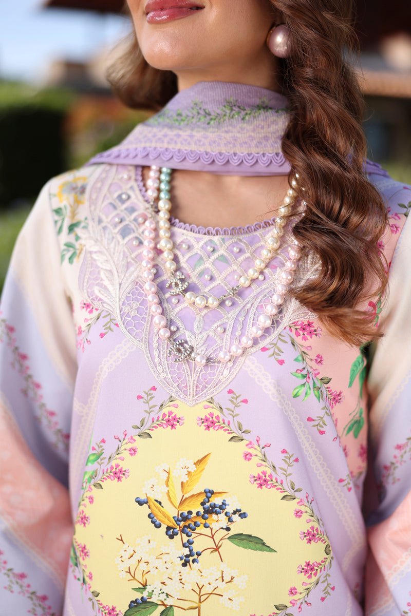 Rang Rasiya | Lifestyle Summer Lawn'26 D16-Stitched "Purple" Formal Festive Wear | 3pc - Image 2