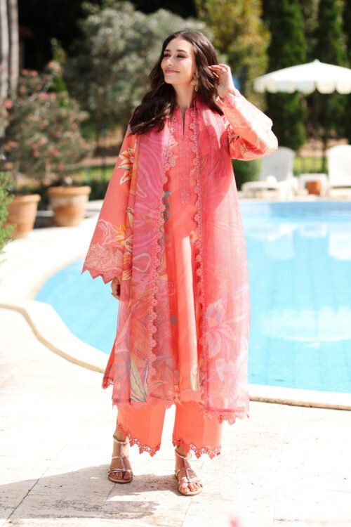 Rang Rasiya | Lifestyle Summer Lawn'26 D18-Stitched "Pink" Formal Festive Wear | 3pc