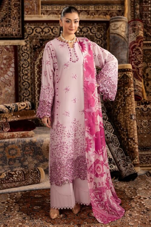 Adan's Libas | Chenille Stitched Lawn 26 Formal Festive Wear "Purple" | 3 Pcs.