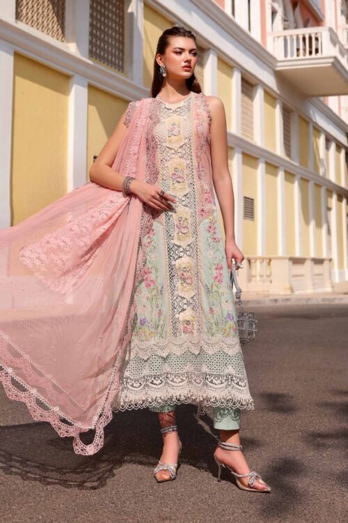 Maria B | Lawn Vol-26 6A-Unstitched "Multicolor" Formal Festive Wear | 3pc
