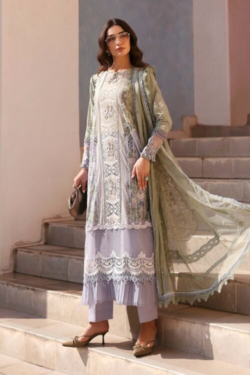Maria B | Lawn Vol-26 6B-Unstitched "Multicolor" Formal Festive Wear | 3pc