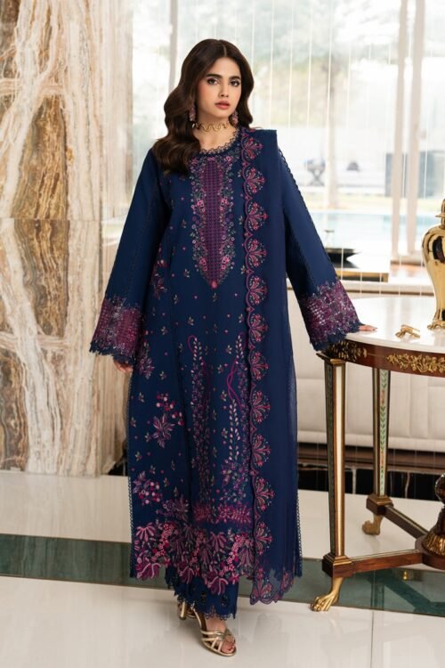 Rang Rasiya | Carnation Lawn Eid Edit'26 Aria-Unstitched "Blue" Daily Casual Wear | 3pc