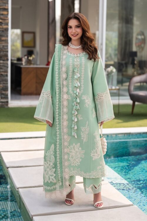 Rang Rasiya | Carnation Lawn Eid Edit'26 Hiba-Unstitched "Blue" Daily Casual Wear | 3pc