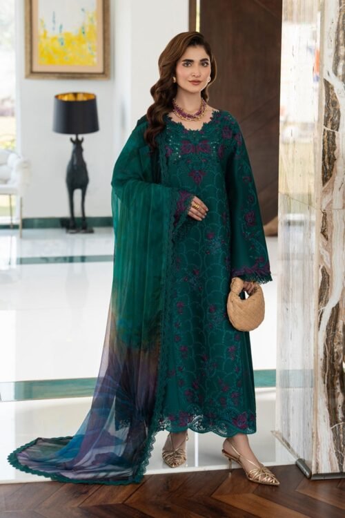 Rang Rasiya | Carnation Lawn Eid Edit'26 Keya-Unstitched "Green" Daily Casual Wear | 3pc
