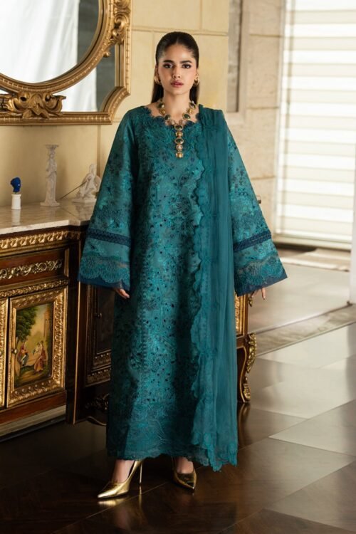 Rang Rasiya | Carnation Lawn Eid Edit'26 Liaro-Unstitched "Blue" Daily Casual Wear | 3pc